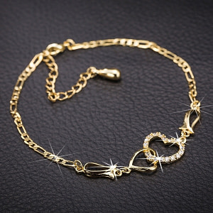 Bracelet avec chaîne en cristal