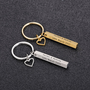 Porte-clés personnalisé pour couple
