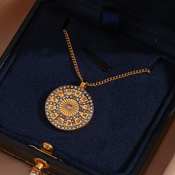 collier pendentif émaillé avec signe astrologique 6