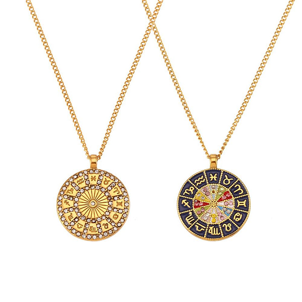 collier pendentif émaillé avec signe astrologique 4